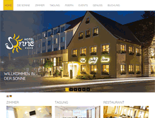 Tablet Screenshot of landhotel-sonne.com